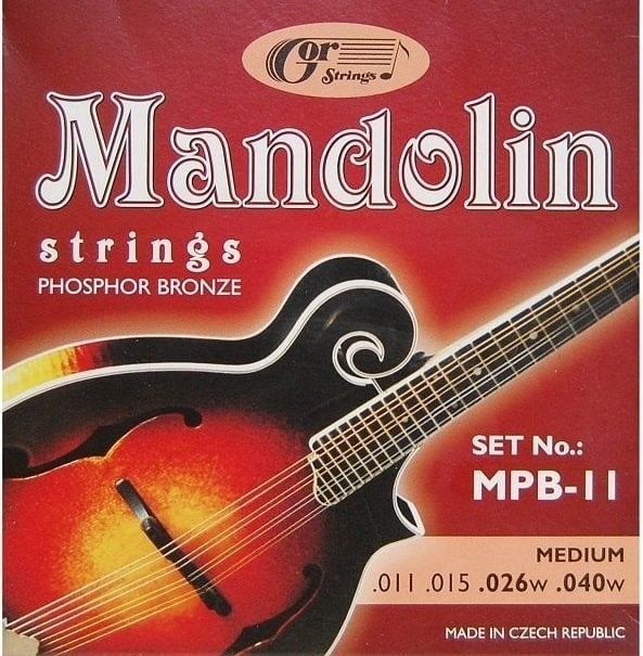 Gorstrings MPB-11 Mandolin Sada strun na mandolínu